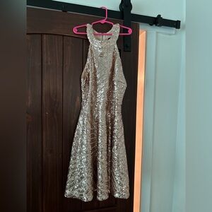 Gold sequence homecoming dress Windsor